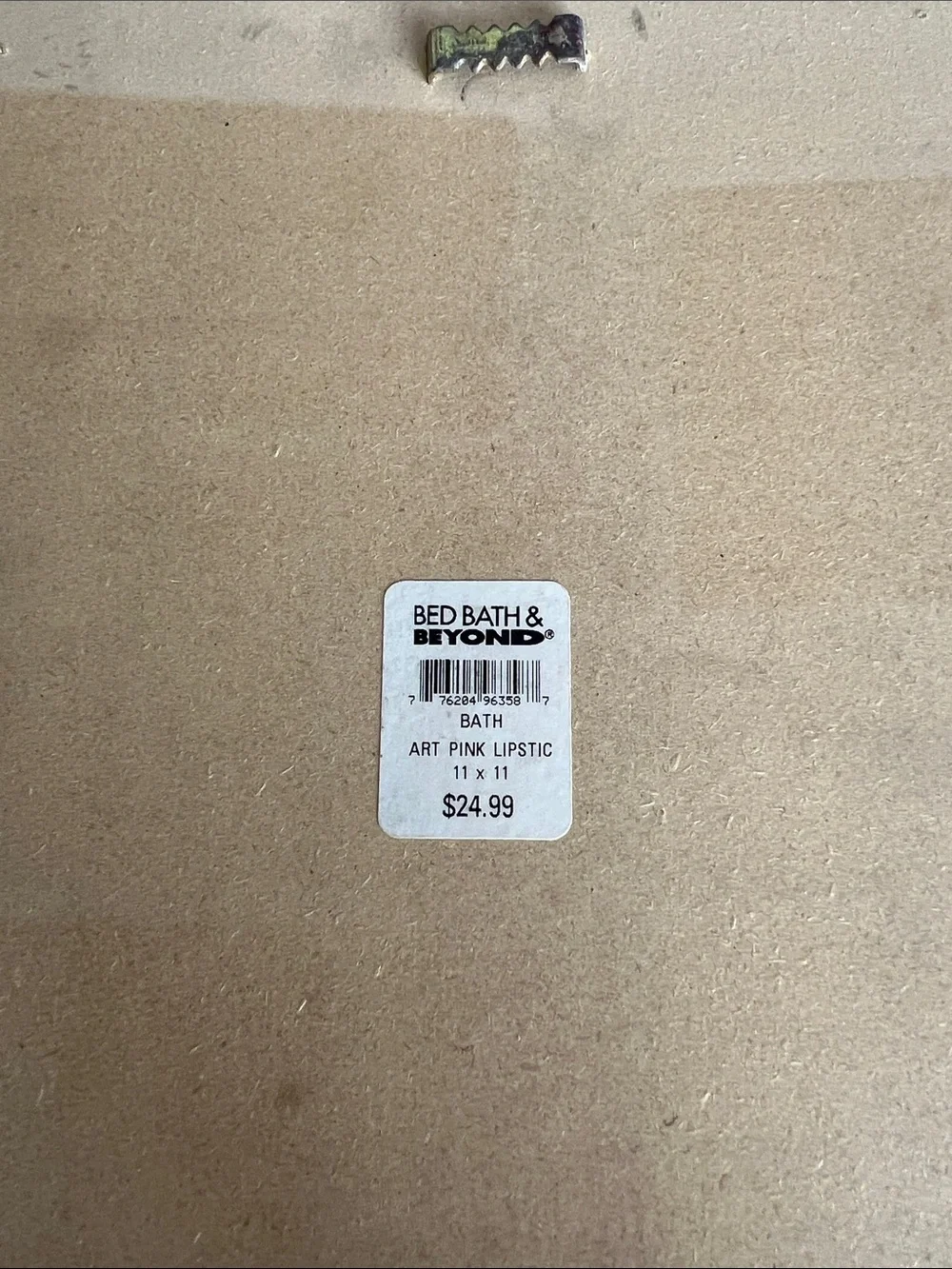 Bed Bath & Beyond Pink Lipstick & Powder Wall Art Duo